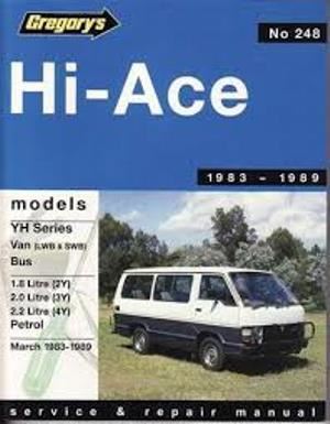 Gregory's Hi-Ace Service and Repair Manual (1983-1989) | Bucket of Books