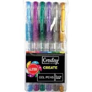 Picture of Croxley Glitter Gel Pens - 6 pack