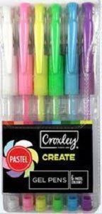 Picture of Croxley Pastel Colour Gel Pens (Set of 6)