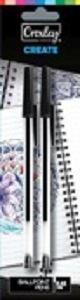 Picture of Croxley Ballpoint Pens Black (pack of 2 carded)