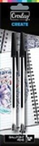 Picture of Croxley Ballpoint Pens Black (box of 12x  2 carded packs)
