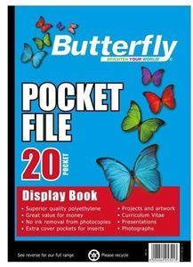 Picture of Butterfly 20 page Pocket File