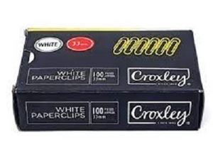 Picture of Croxley White Paper Clips 33mm x100 Clips