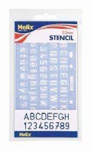 Picture of Helix Lettering Stencil (10mm)