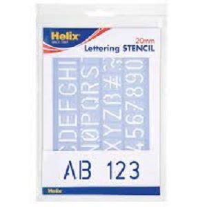 Picture of Helix Lettering Stencil (20mm)