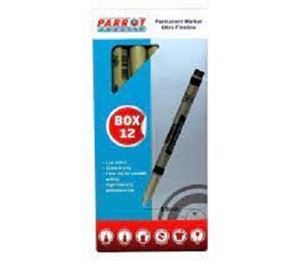 Picture of Parrot Ultra Fineliner Permanent Markers Black - 12 Pack