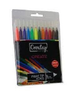 Picture of Croxley Create Fibre Tip Kokis-12 Colours