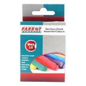 Picture of Parrot Chalk Dustless-Assorted (12 pieces)